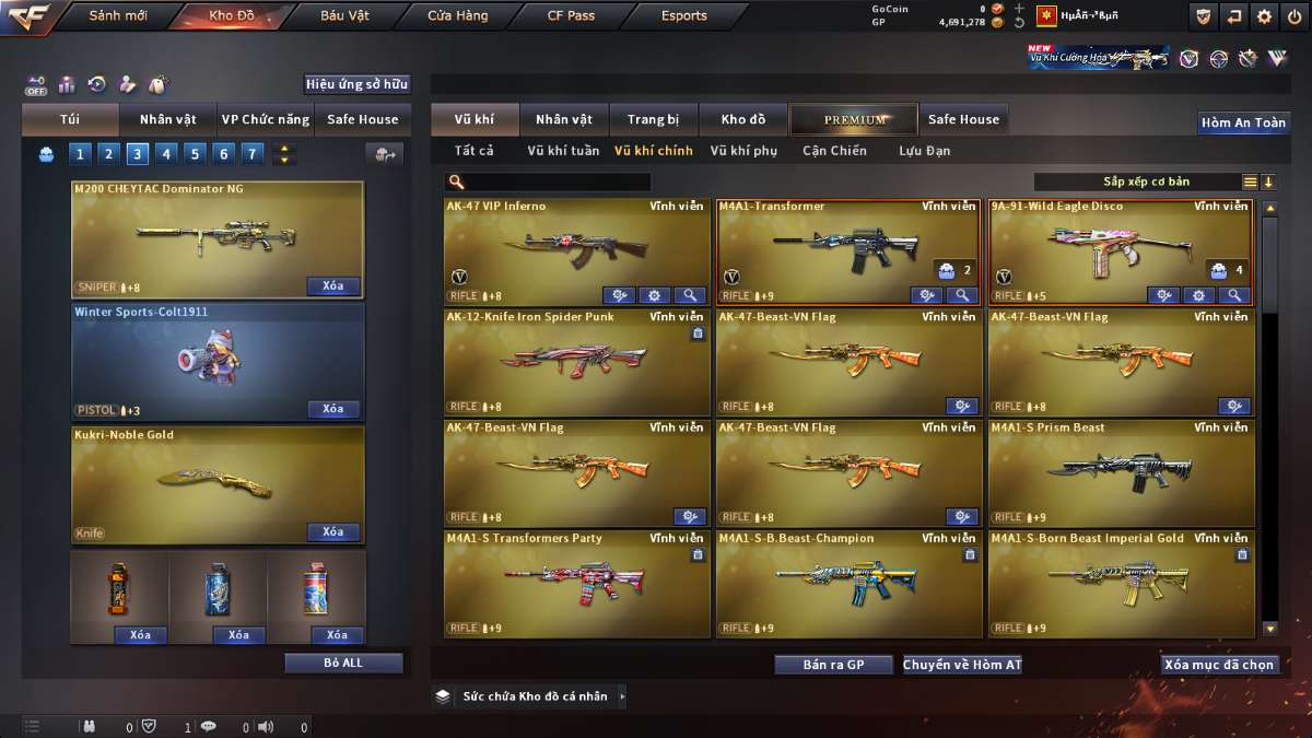 shop acc cf uy tin gia re
